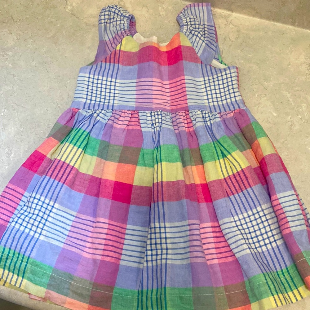 Girls BabyGap size 3 summer Plaid Dress